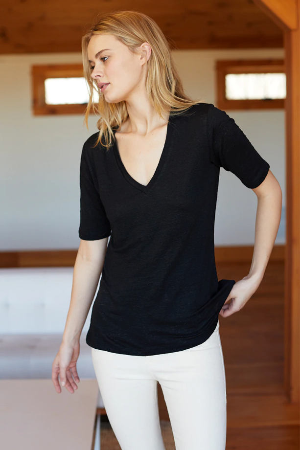 Emerson Fry Luxe Emerson T - Black Linen