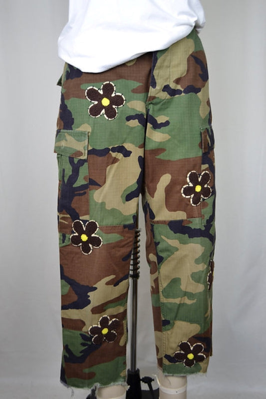 Rank & Sugar Flower Power Camo Pants