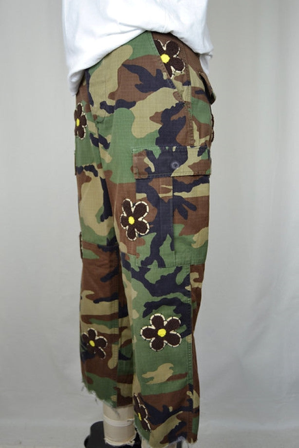 Rank & Sugar Flower Power Camo Pants