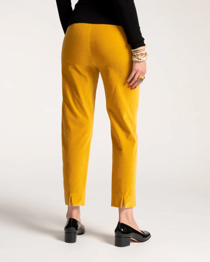 Frances Valentine Lucy Pant Stretch Velvet - Mustard