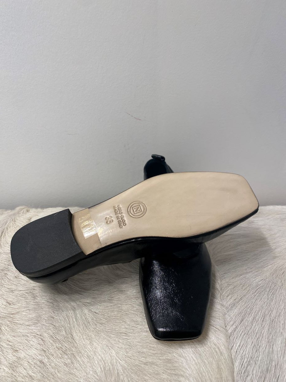 NuDE of Scandinavia Chloe T-Strap Ballet Flat - Black