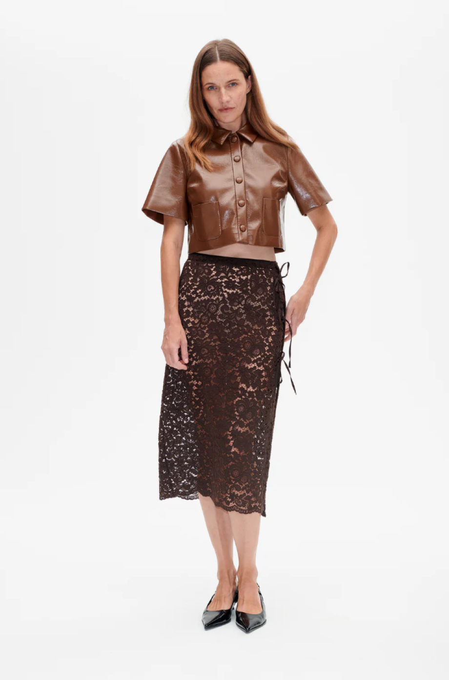 Baum und Pferdgarten Sissy Lace Skirt - Hot Fudge