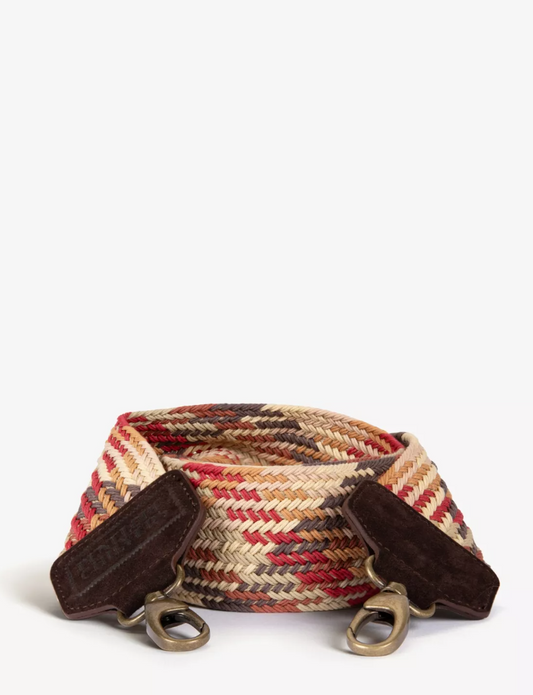 Penelope Chilvers Woven Bag Strap - Tan/Multi