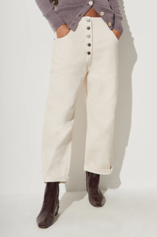 Rachel Comey Pomona Denim Elkin Pant - Dirty White