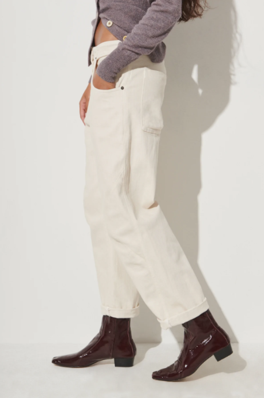 Rachel Comey Pomona Denim Elkin Pant - Dirty White