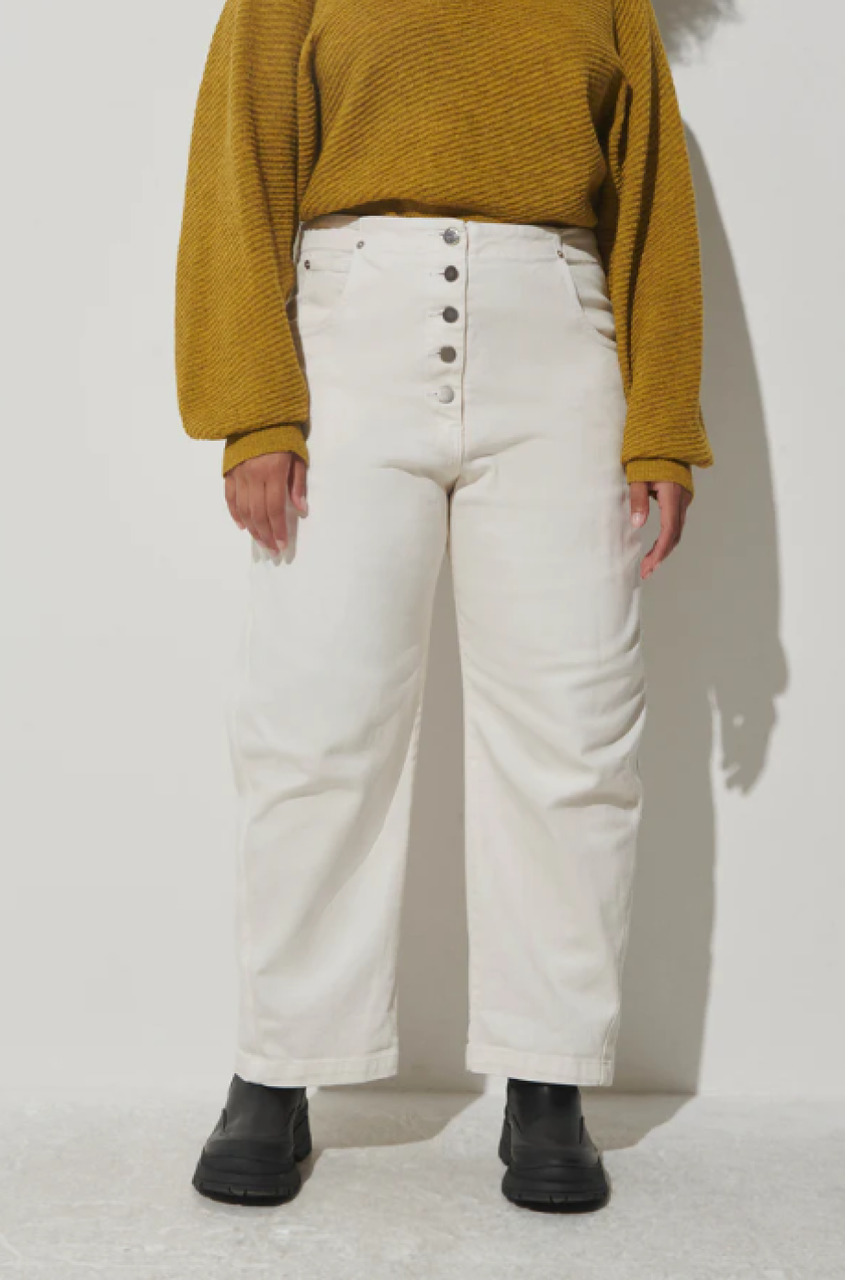 Rachel Comey Pomona Denim Elkin Pant - Dirty White