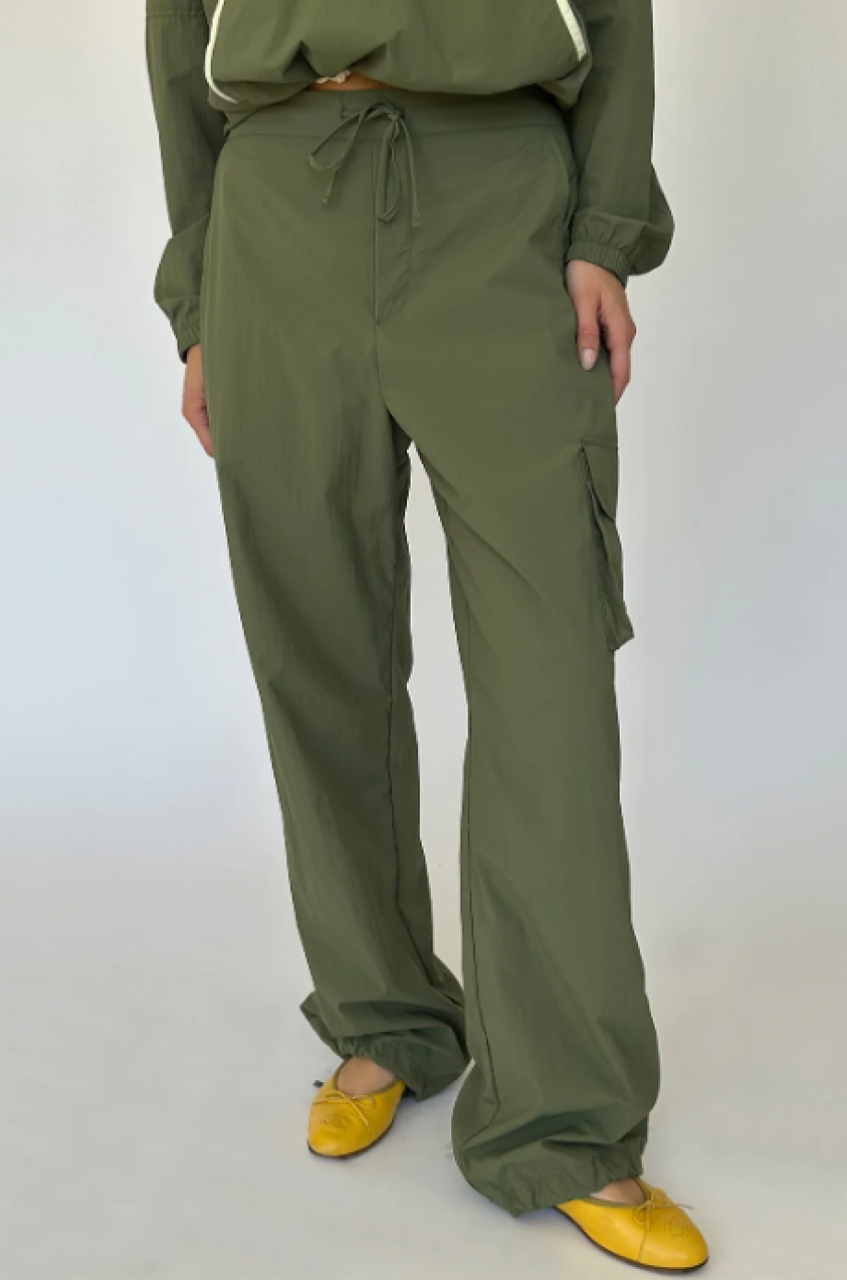 Donni Nylon Cargo Pant - Rosemary