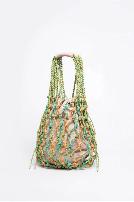 Alysi Maxi Woven Bag - Stone