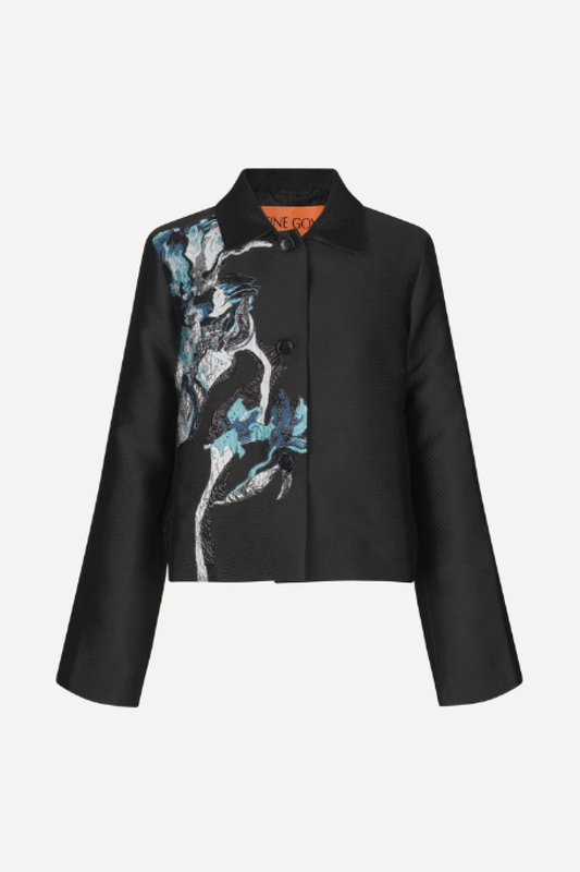 Stine Goya Kiana Icy Flower Jacket - Black