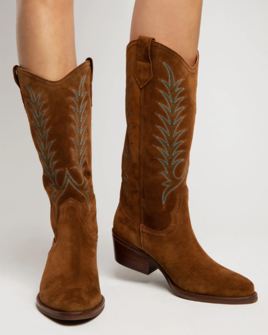 Penelope Chilvers Goldie Cowboy Boot - Peat