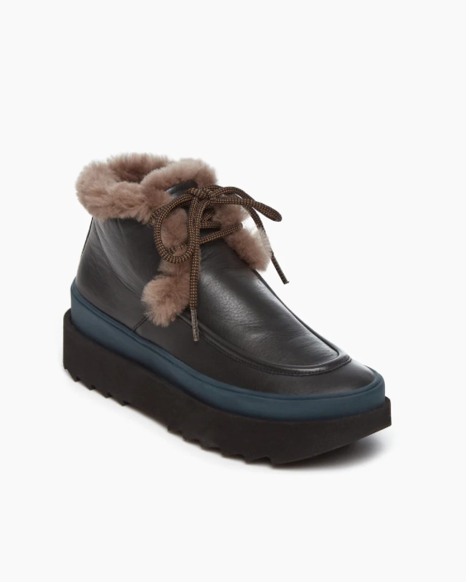 Coclico Fiona Shearling Bootie - Deep Sea