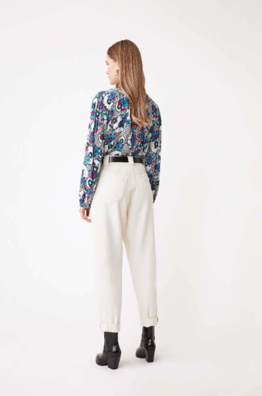 Suncoo Lamour Printed Blouse - Off-White