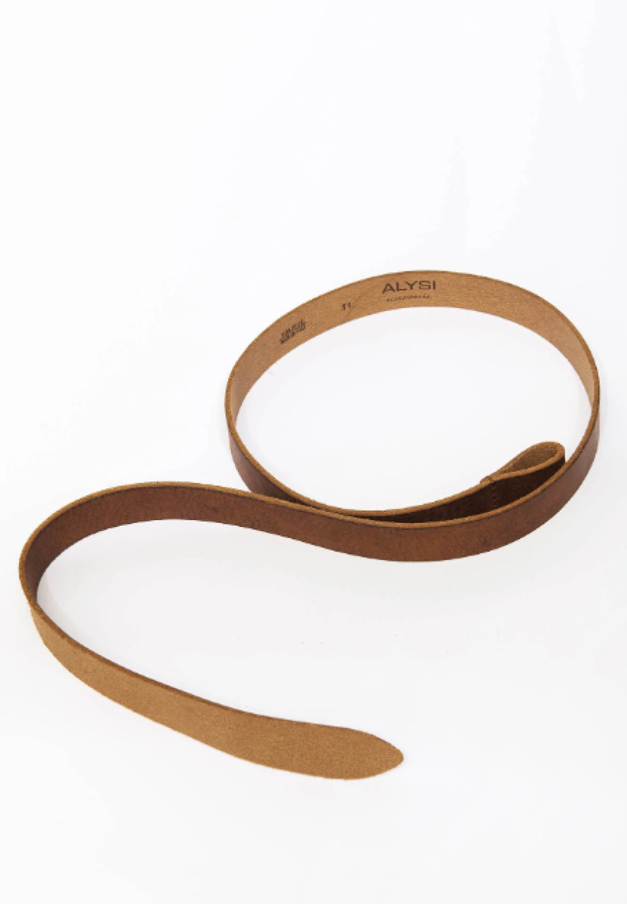 Alysi Leather Belt - Chocolat