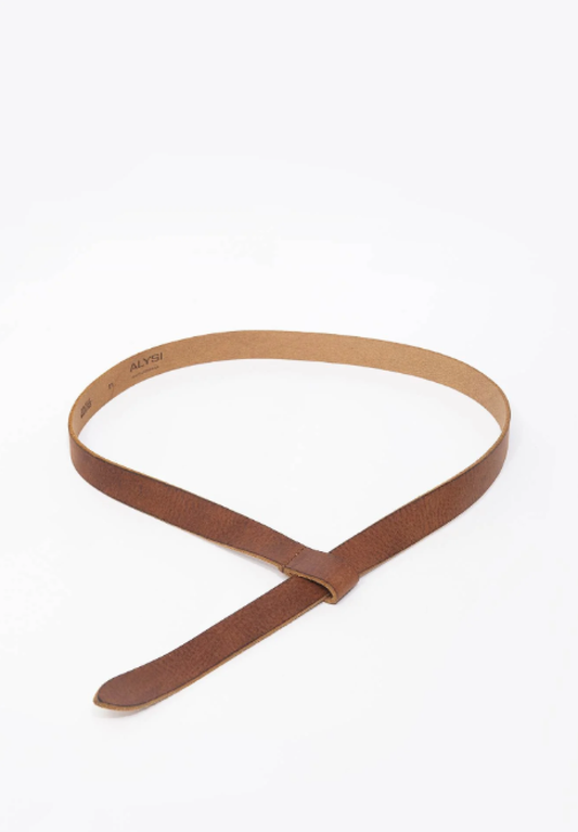 Alysi Leather Belt - Chocolat