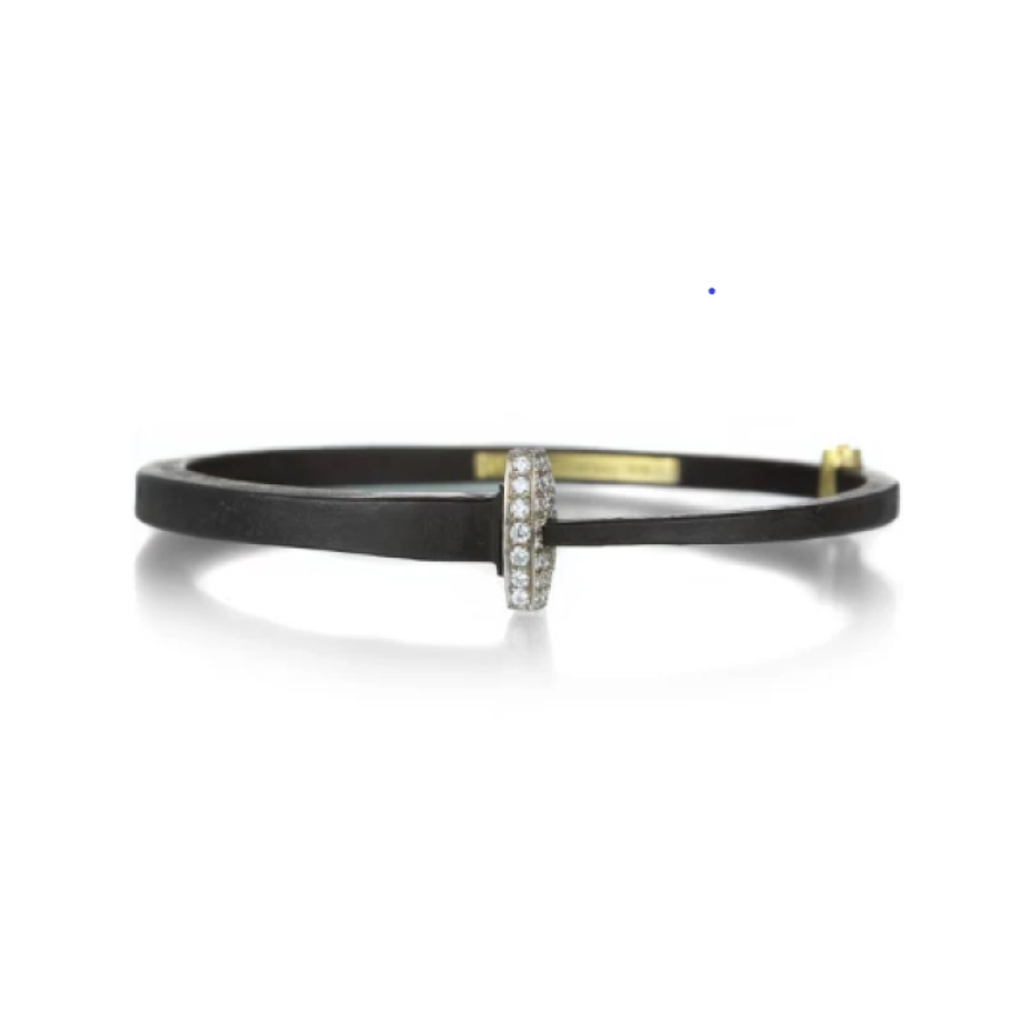 Pat Flynn Nail Bracelet - Pave Diamond Head