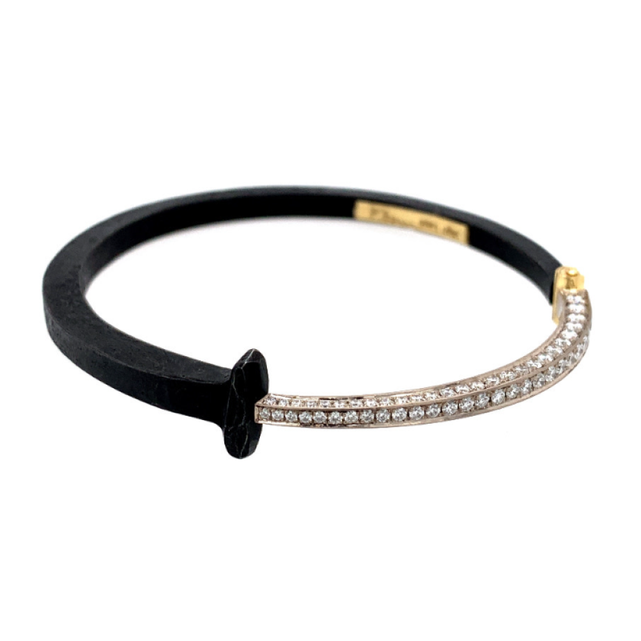 Pat Flynn Nail Bracelet - Pave Diamond Tail