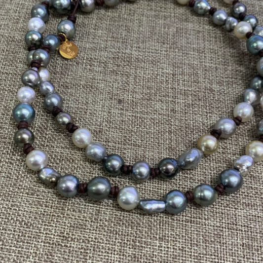 16" Mixed Pearl Choker