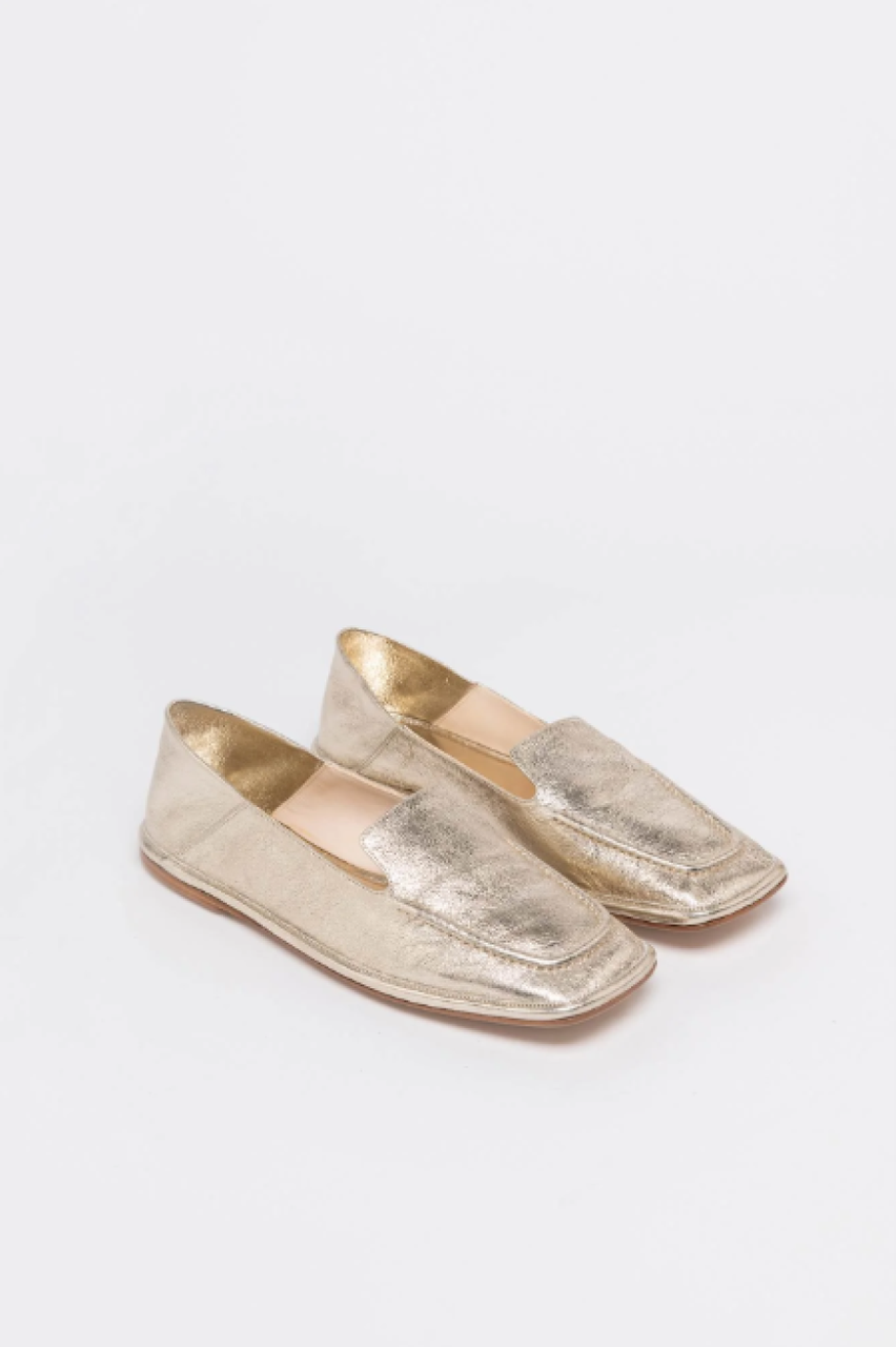 Alysi Shiny Loafer - Platino