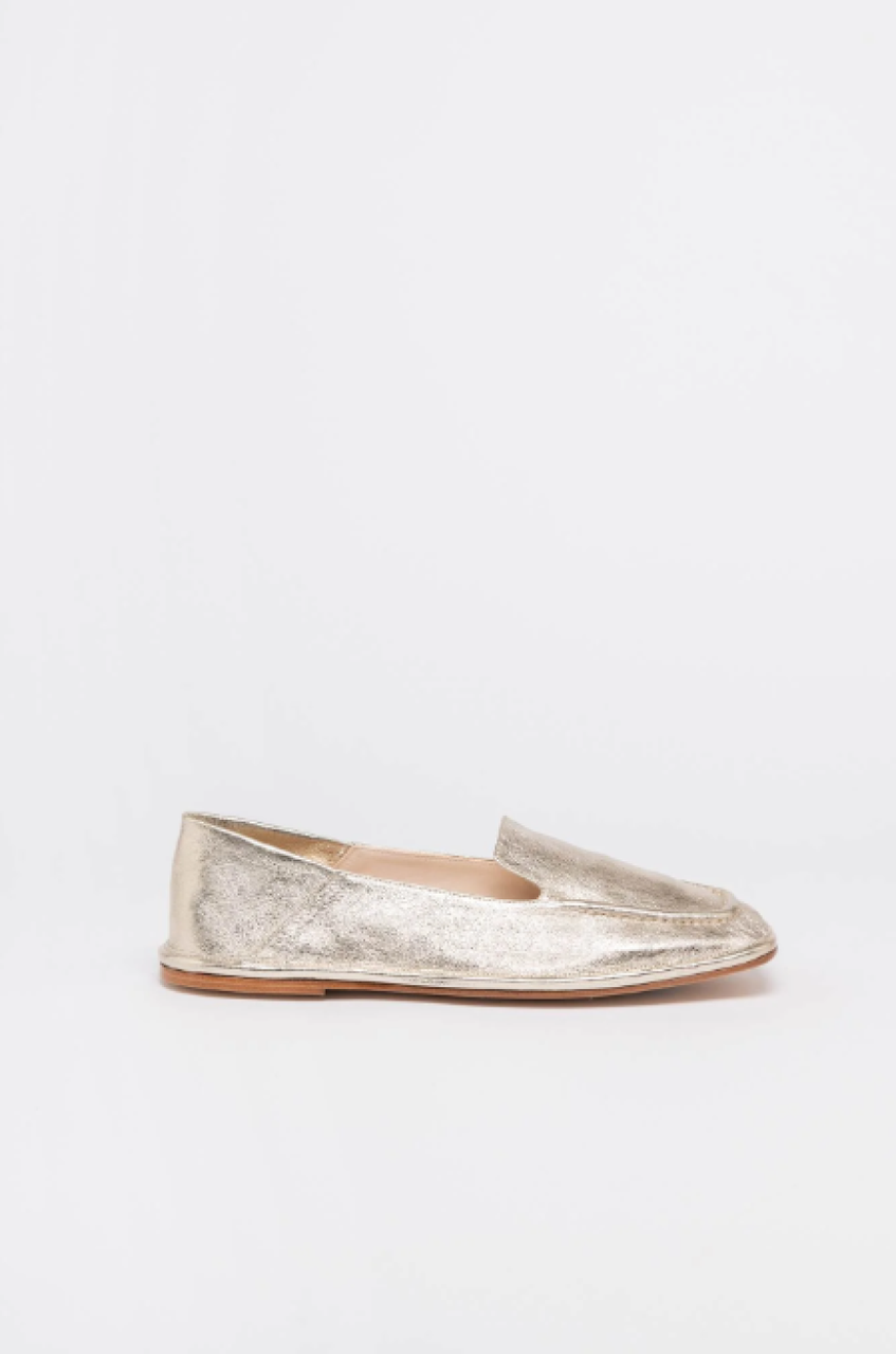 Alysi Shiny Loafer - Platino