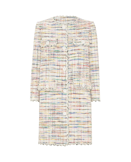 Mirto Tweed Long Jacket - Multicolor