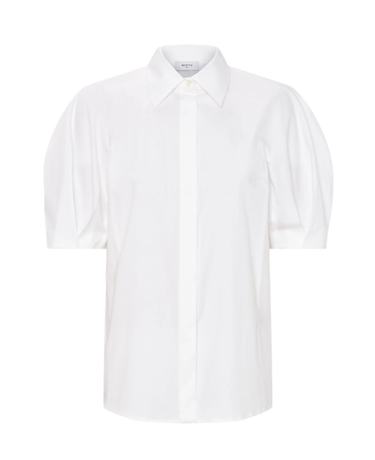 Mirto Short Sleeve Blouse - White