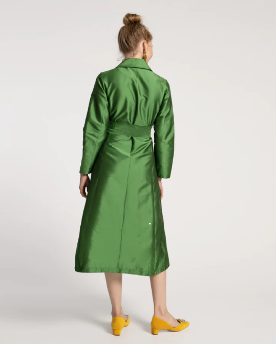 Frances Valentine Lucille Wrap Dress - Green