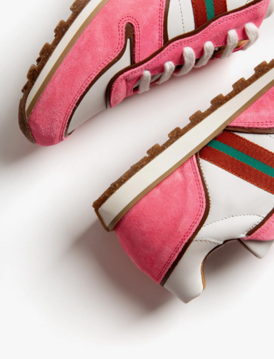 Penelope Chilvers Studio Leather Trainer - Pink/White