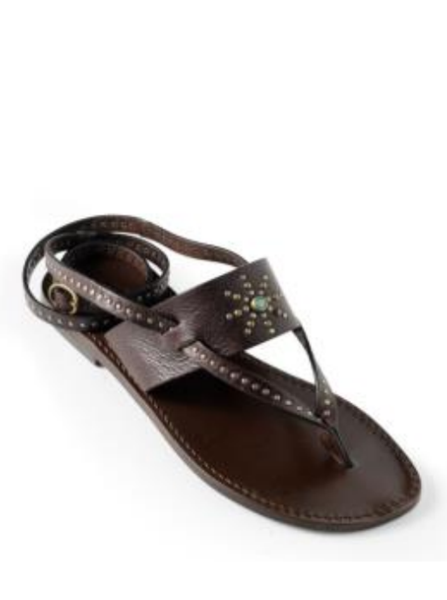 Marco Delli Lancaster Studded Sandal - Chocolate