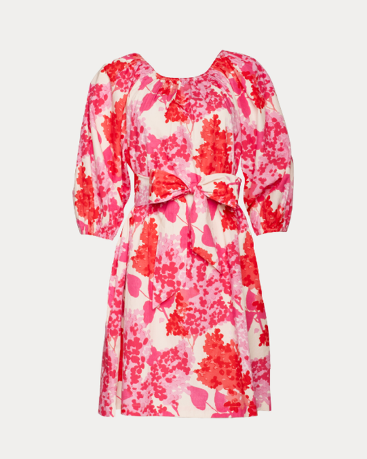 Frances Valentine Bliss Mini Dress Hydrangea Print - Pink