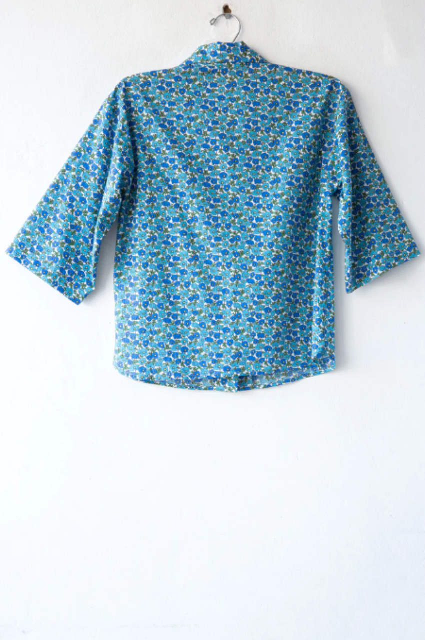 Lost & Found Liberty Floral S/S Shirt - Turquoise