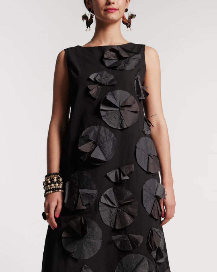 Frances Valentine Origami Dress - Black