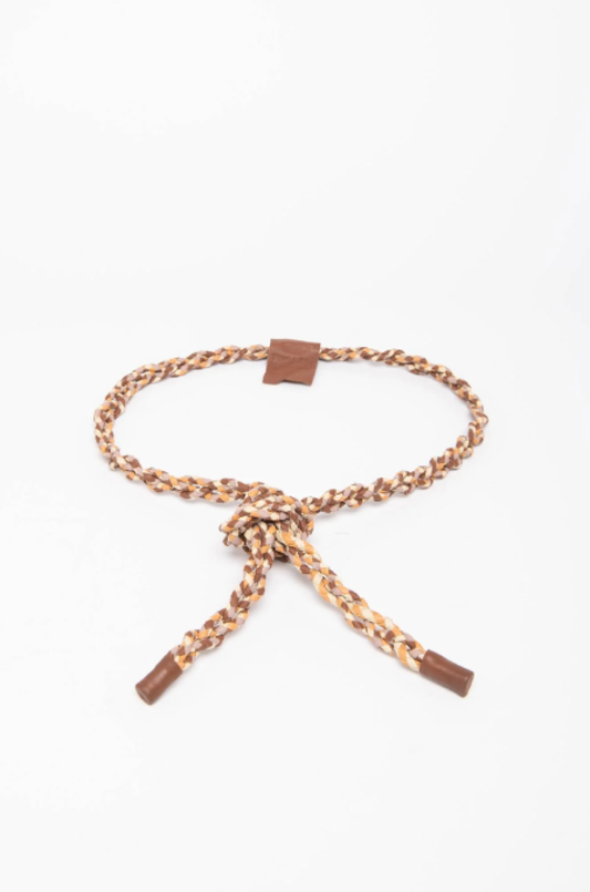 Alysi Braided Leather Belt - Mix