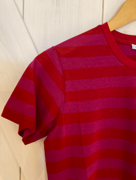 Lost & Found Superfine Small Tee - Fuscia/Brick