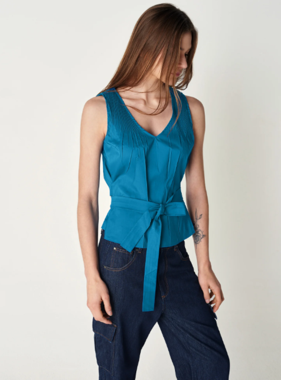 Cotélac Coline Sleeveless Top - Petroline