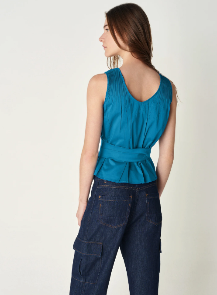 Cotélac Coline Sleeveless Top - Petroline