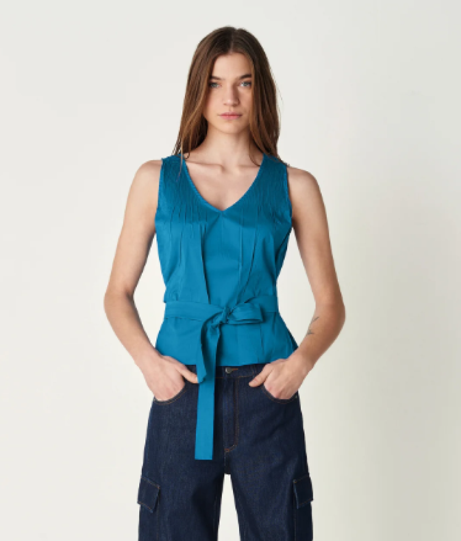 Cotélac Coline Sleeveless Top - Petroline