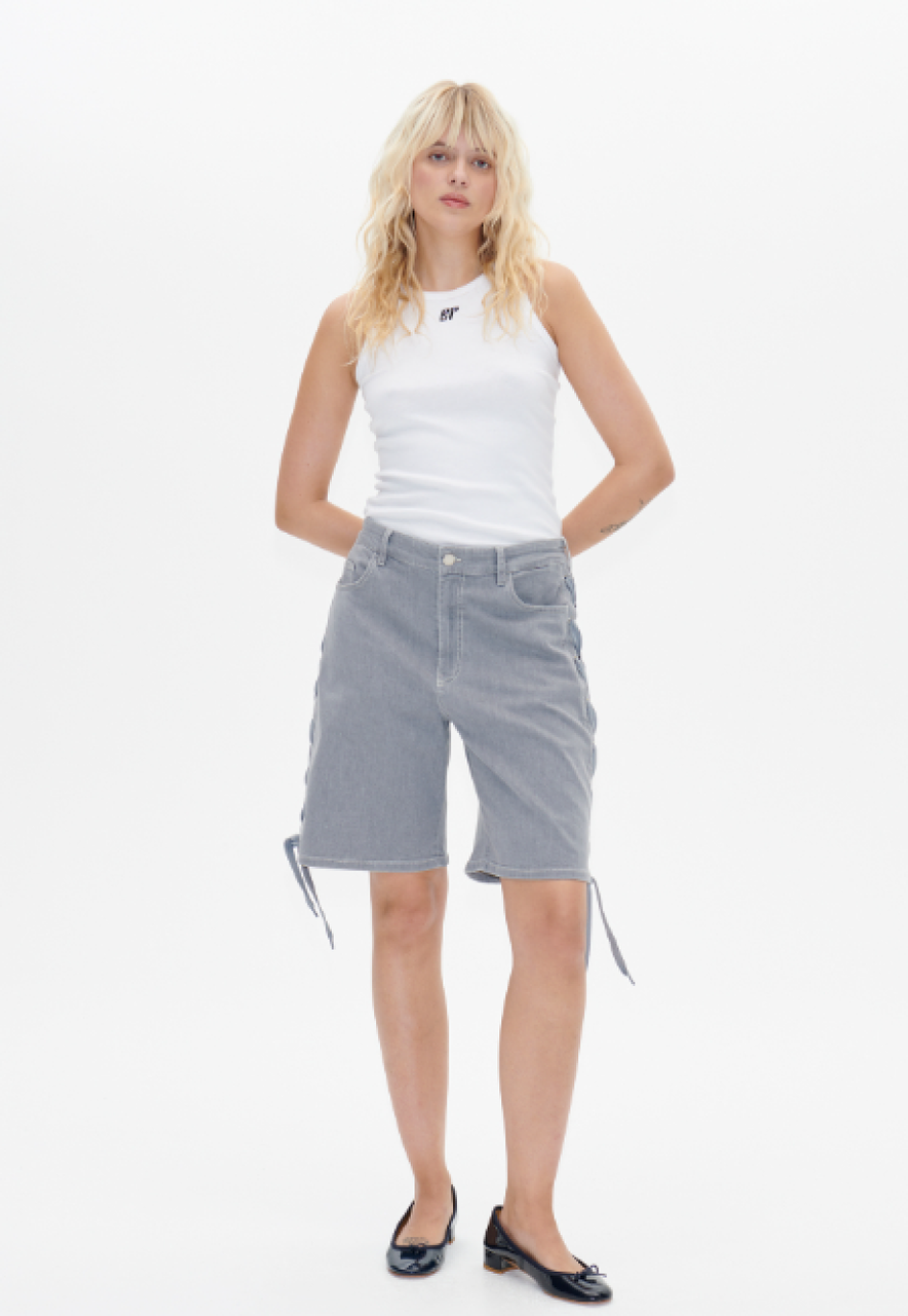 Baum und Pferdgarten Neo Shorts - Grey Worn Out Denim