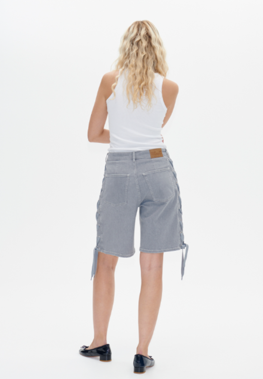 Baum und Pferdgarten Neo Shorts - Grey Worn Out Denim