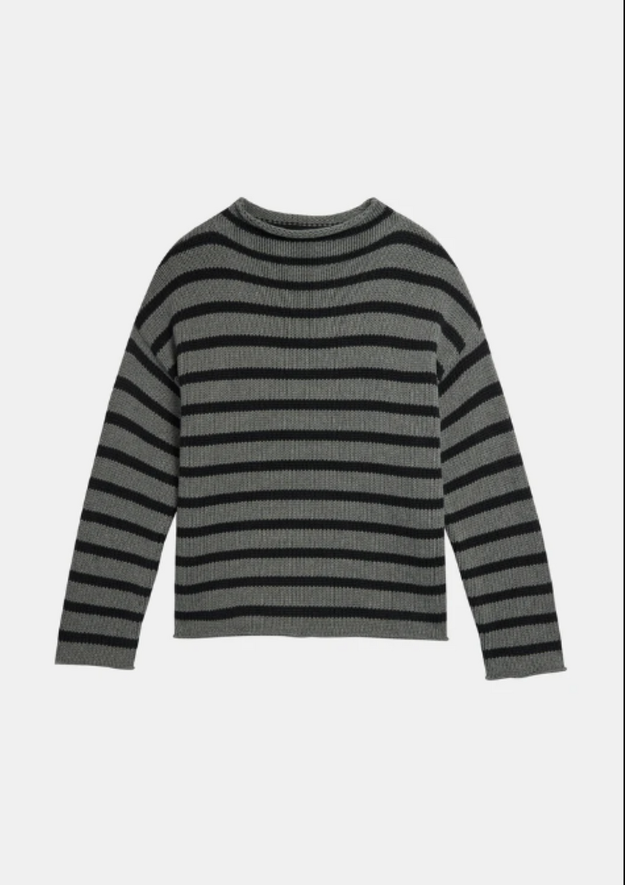 DemyLee Lamis Stripe Sweater - Black