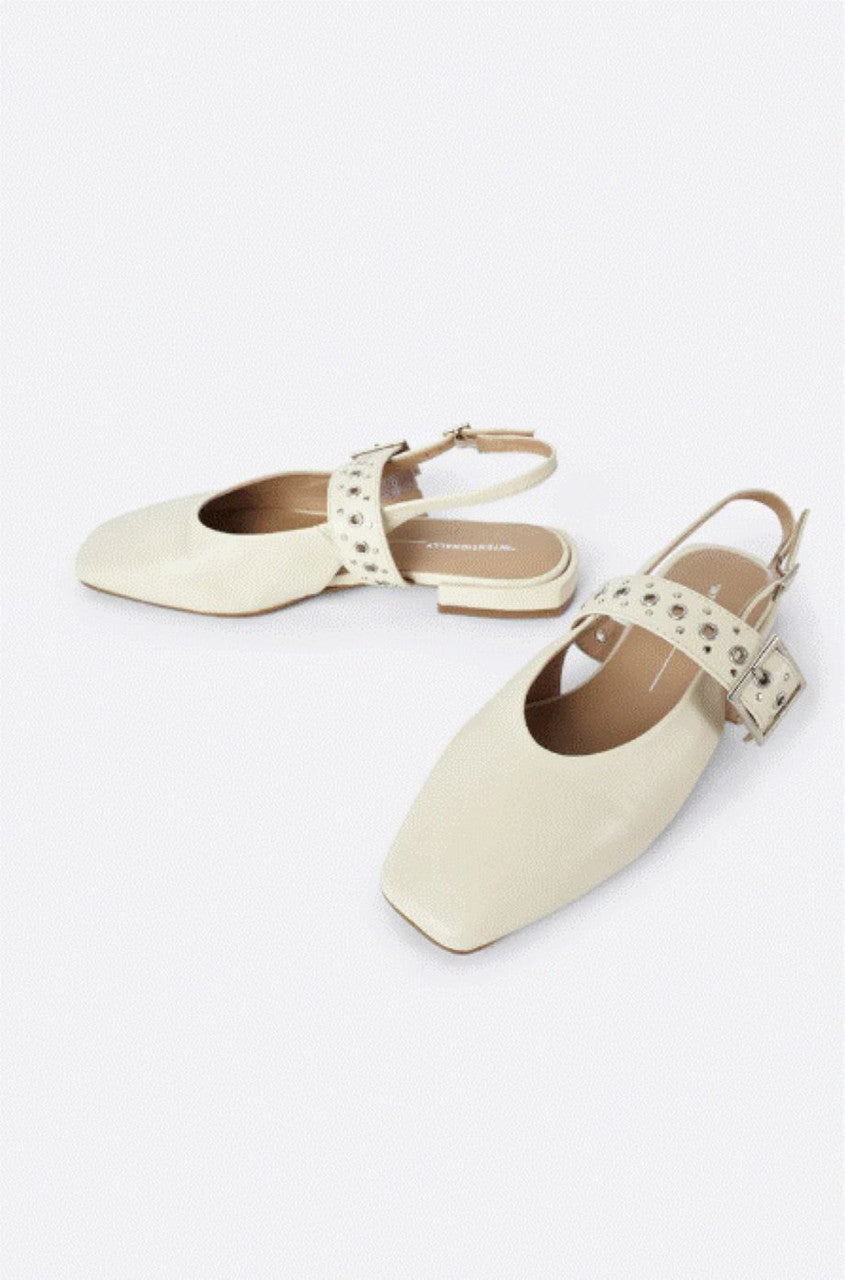 Intentionally Blank Pearl Slingback - Cream/Natural