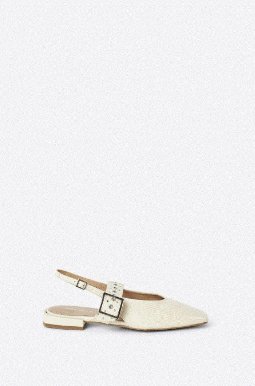 Intentionally Blank Pearl Slingback - Cream/Natural