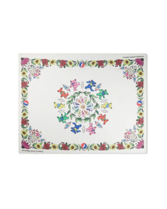 Grateful Dead x Meghan Fabulous Large Floral Scarf - White