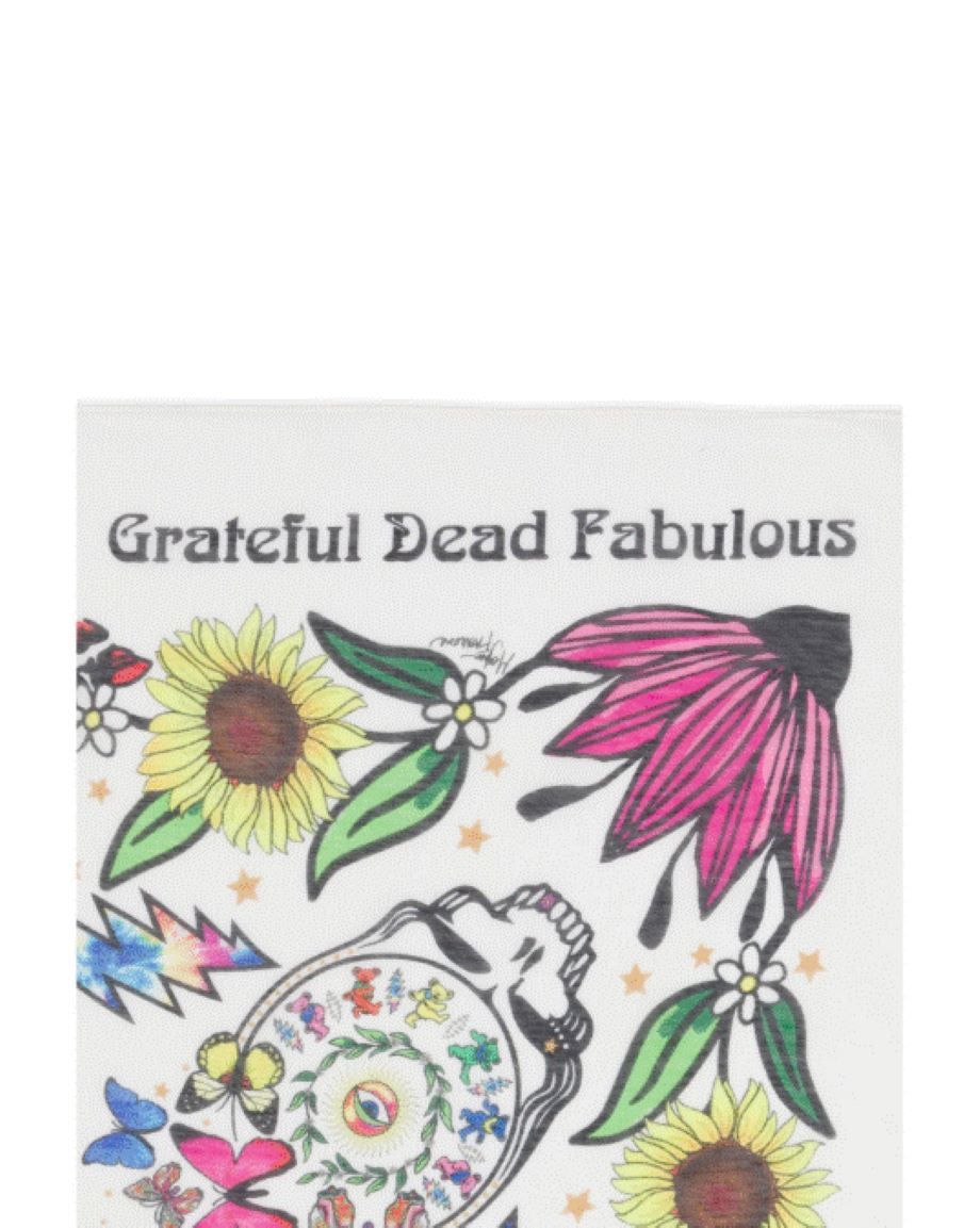 Grateful Dead x Meghan Fabulous Large Floral Scarf - White