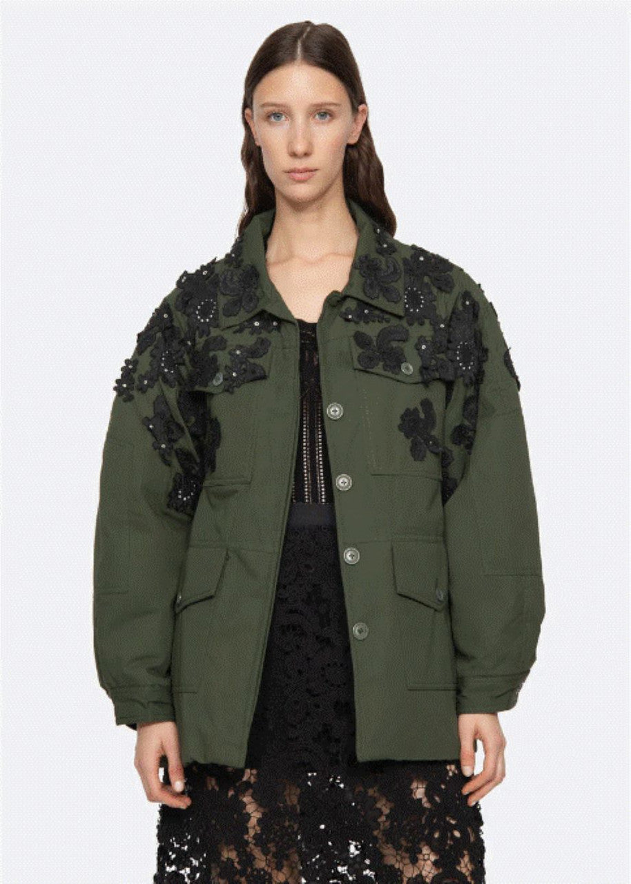 Sea-NY Sabine Embroidery Jacket - Forest