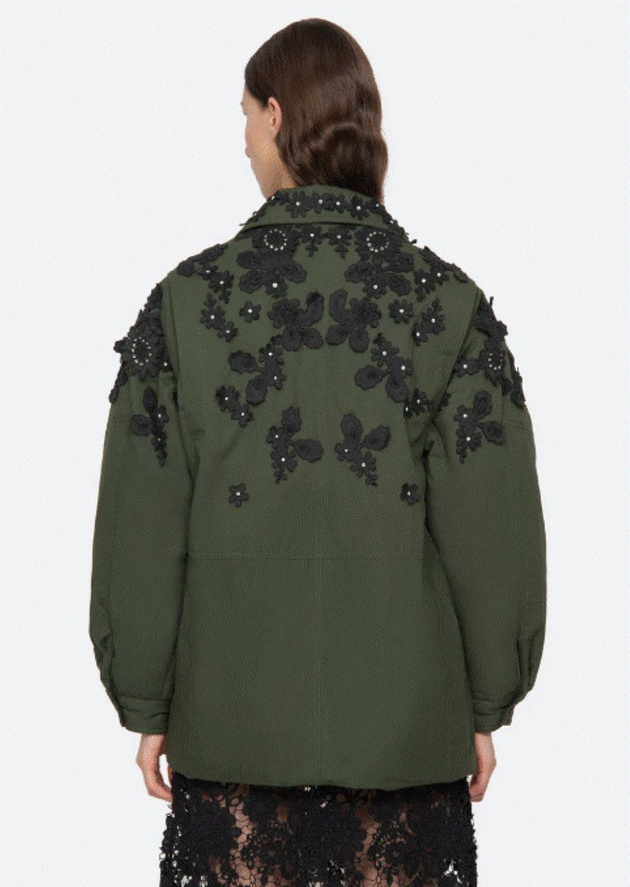 Sea-NY Sabine Embroidery Jacket - Forest