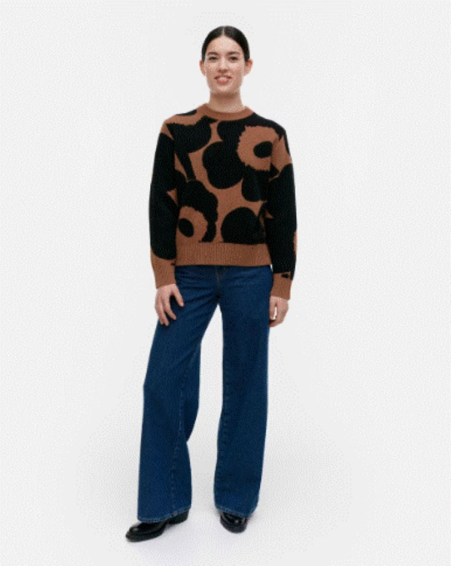 Marimekko Valu Unikko Sweater - Brown