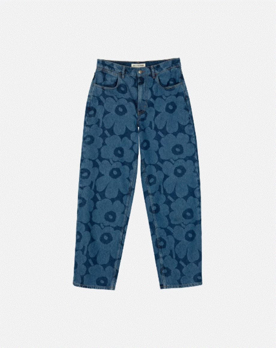 Marimekko Maridenim Unikko Barrel Jeans - Indigo