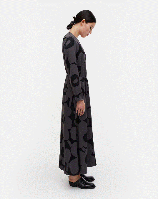 Marimekko Mennyt Unikko Dress - Black