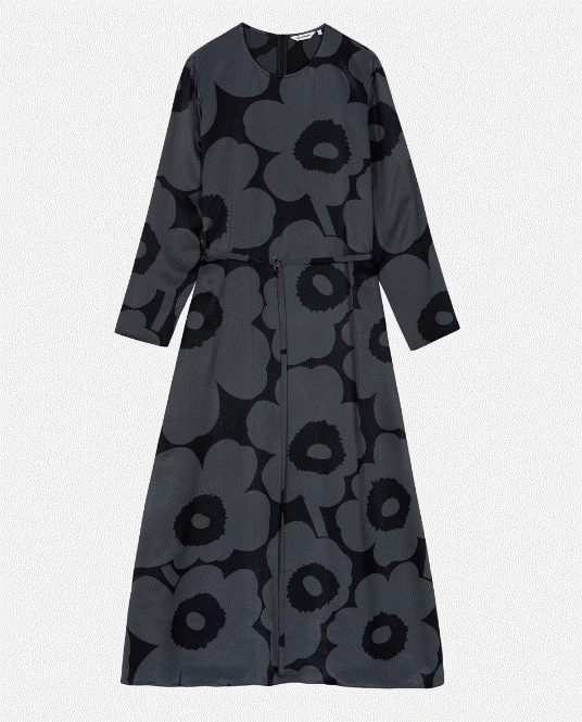 Marimekko Mennyt Unikko Dress - Black