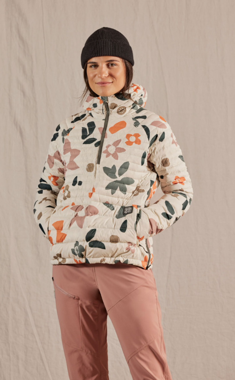 Maloja SeekerspitzM Sundry Print Down Anorak - Glacier Milk